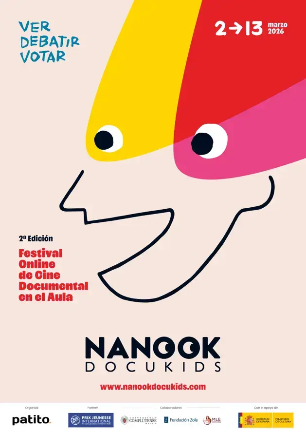 Cartel de la edición 2026 de Nanook Docu Kids, de Ana Linde de Soto